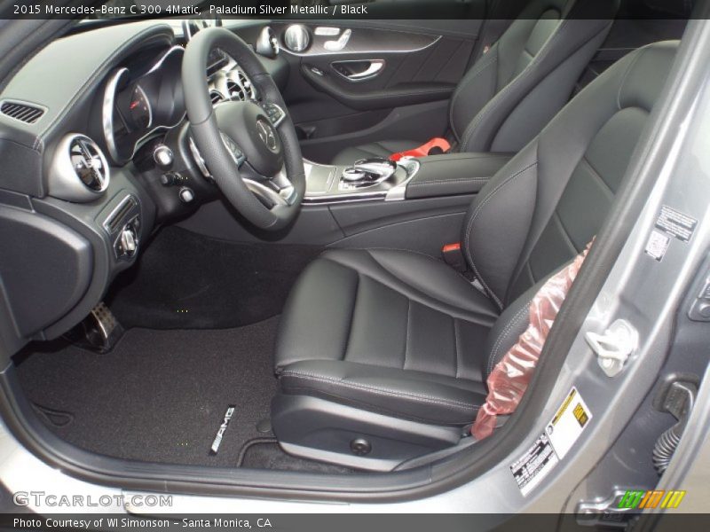 Paladium Silver Metallic / Black 2015 Mercedes-Benz C 300 4Matic