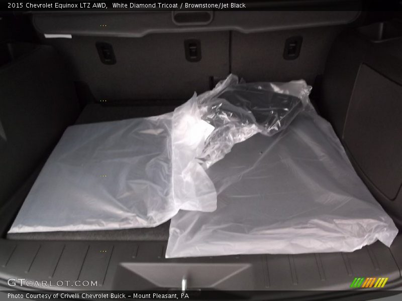 White Diamond Tricoat / Brownstone/Jet Black 2015 Chevrolet Equinox LTZ AWD