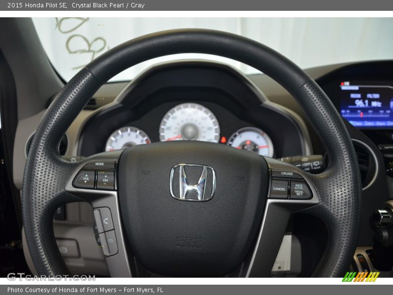 Crystal Black Pearl / Gray 2015 Honda Pilot SE