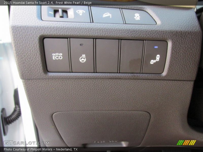 Frost White Pearl / Beige 2015 Hyundai Santa Fe Sport 2.4