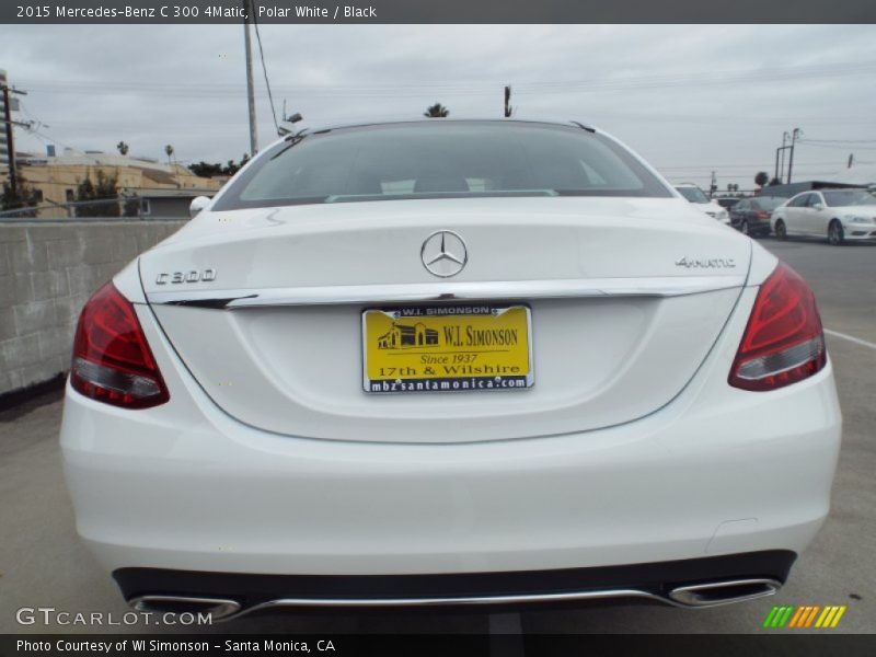 Polar White / Black 2015 Mercedes-Benz C 300 4Matic