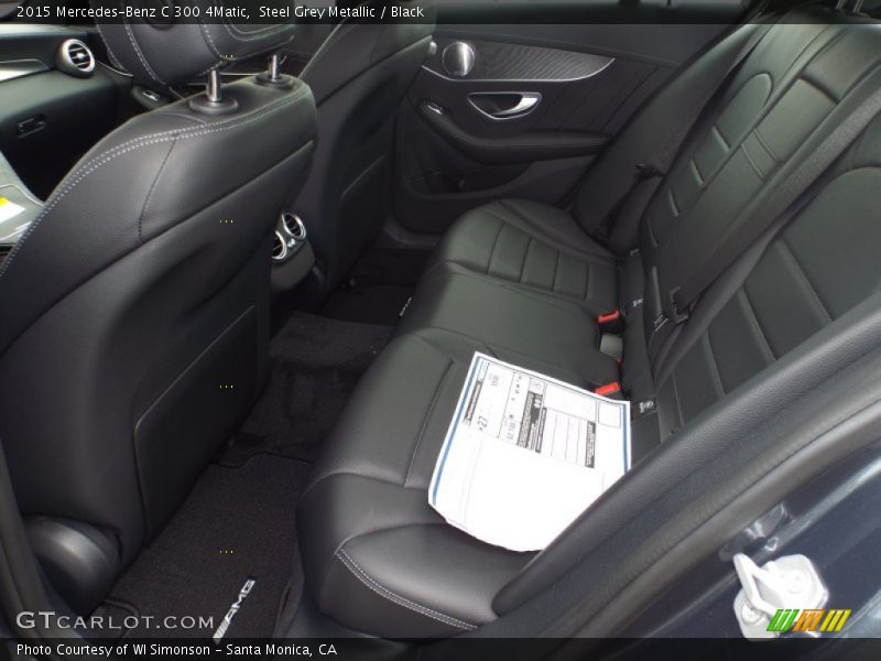 Steel Grey Metallic / Black 2015 Mercedes-Benz C 300 4Matic