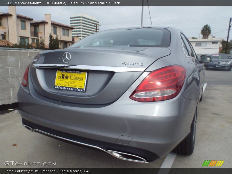 Paladium Silver Metallic / Black 2015 Mercedes-Benz C 300 4Matic