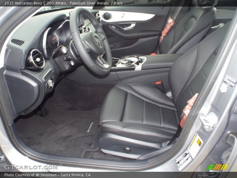 Paladium Silver Metallic / Black 2015 Mercedes-Benz C 300 4Matic