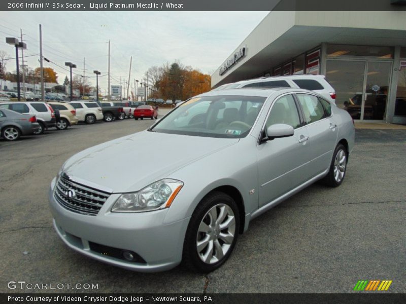 Liquid Platinum Metallic / Wheat 2006 Infiniti M 35x Sedan