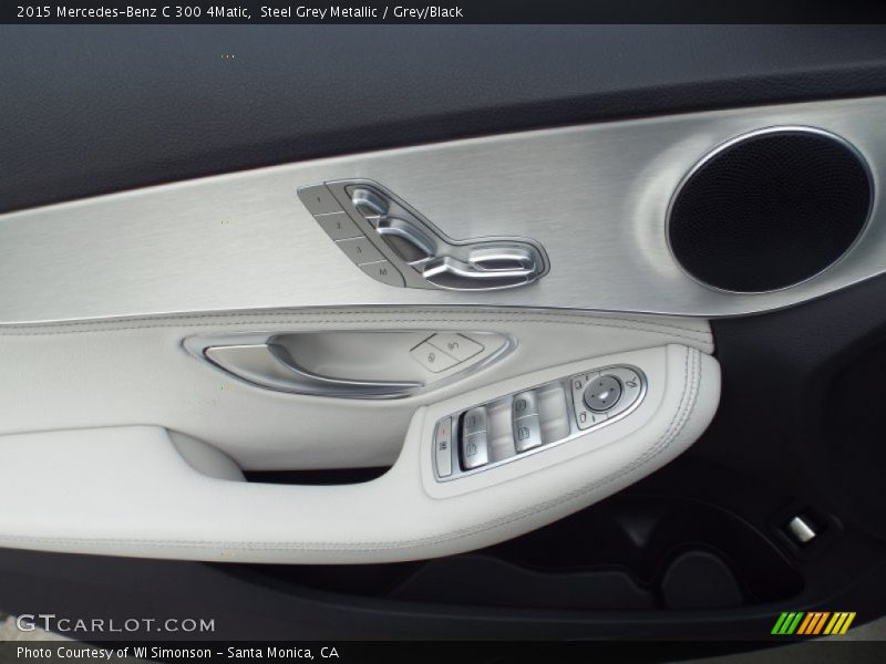 Steel Grey Metallic / Grey/Black 2015 Mercedes-Benz C 300 4Matic