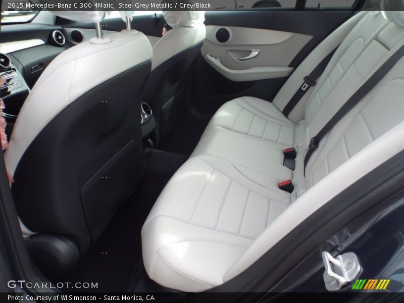 Steel Grey Metallic / Grey/Black 2015 Mercedes-Benz C 300 4Matic
