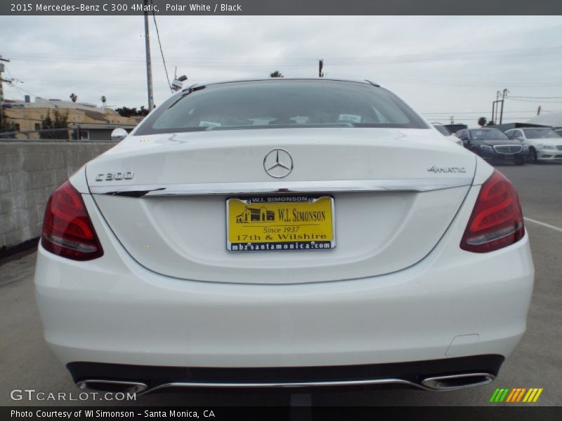 Polar White / Black 2015 Mercedes-Benz C 300 4Matic
