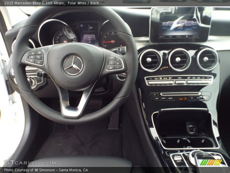 Polar White / Black 2015 Mercedes-Benz C 300 4Matic