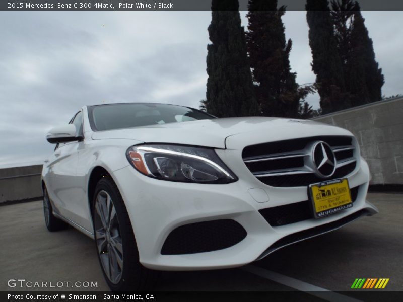 Polar White / Black 2015 Mercedes-Benz C 300 4Matic