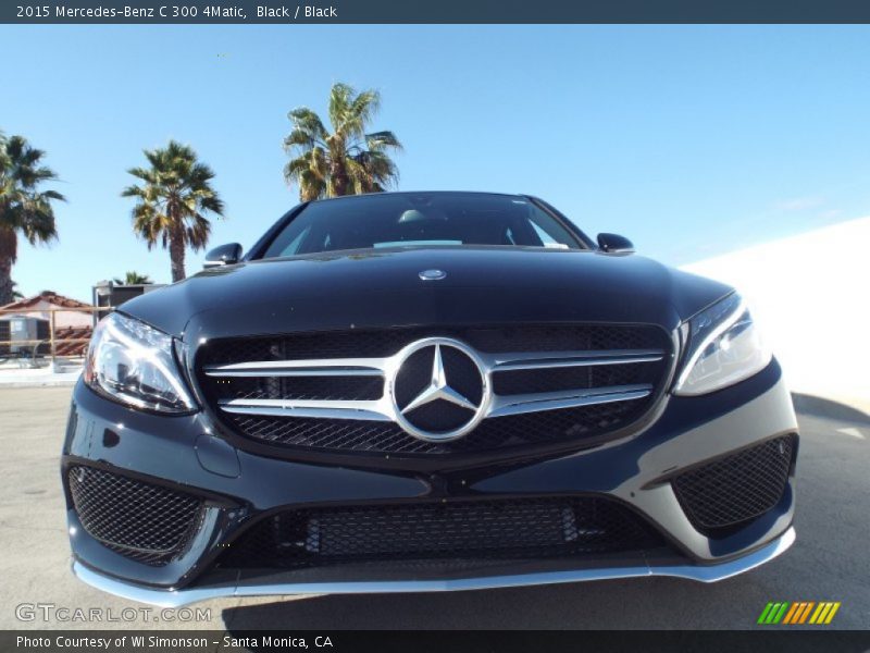 Black / Black 2015 Mercedes-Benz C 300 4Matic