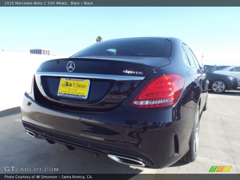 Black / Black 2015 Mercedes-Benz C 300 4Matic