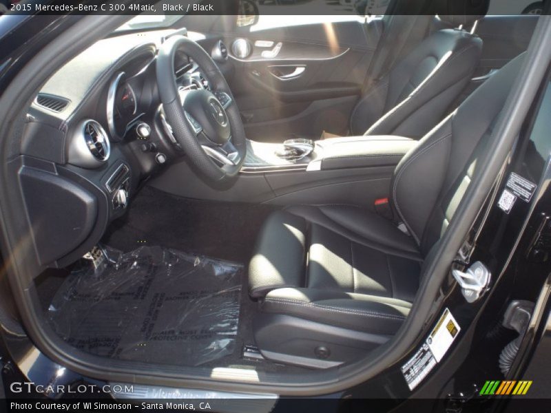 Black / Black 2015 Mercedes-Benz C 300 4Matic