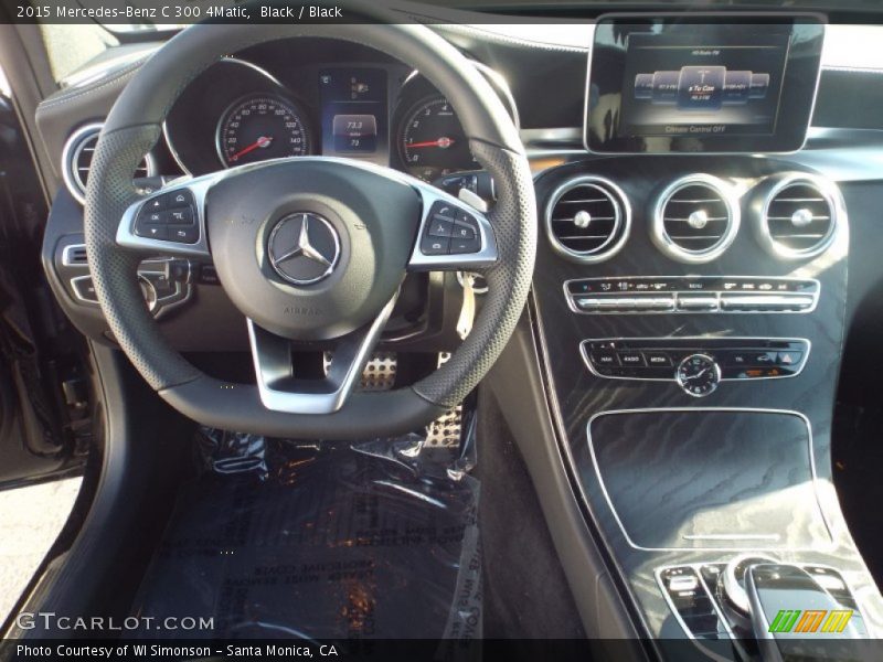 Black / Black 2015 Mercedes-Benz C 300 4Matic