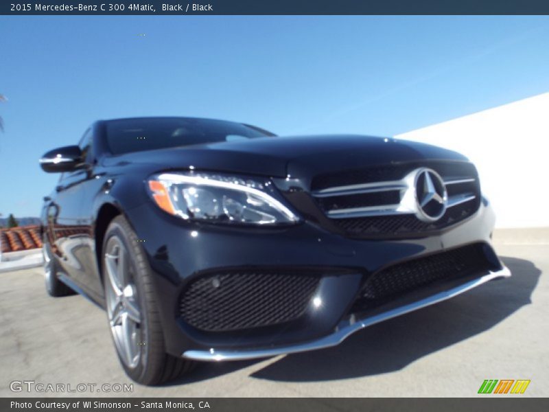 Black / Black 2015 Mercedes-Benz C 300 4Matic