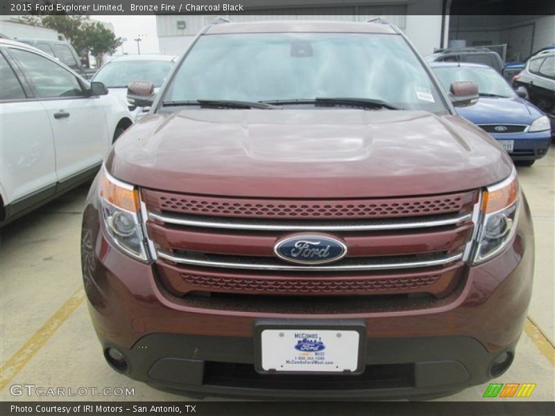 Bronze Fire / Charcoal Black 2015 Ford Explorer Limited
