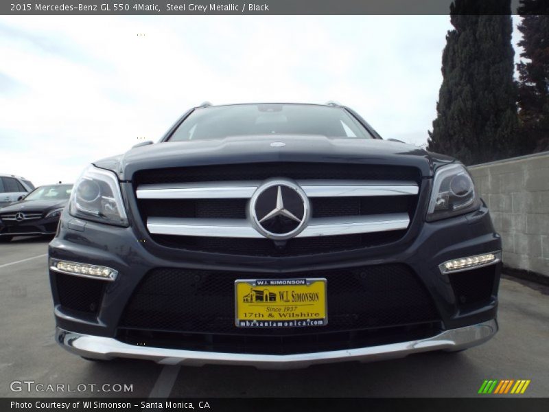 Steel Grey Metallic / Black 2015 Mercedes-Benz GL 550 4Matic