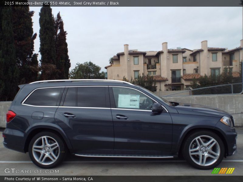 Steel Grey Metallic / Black 2015 Mercedes-Benz GL 550 4Matic