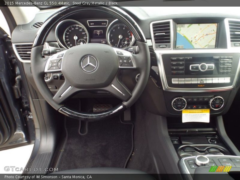 Steel Grey Metallic / Black 2015 Mercedes-Benz GL 550 4Matic