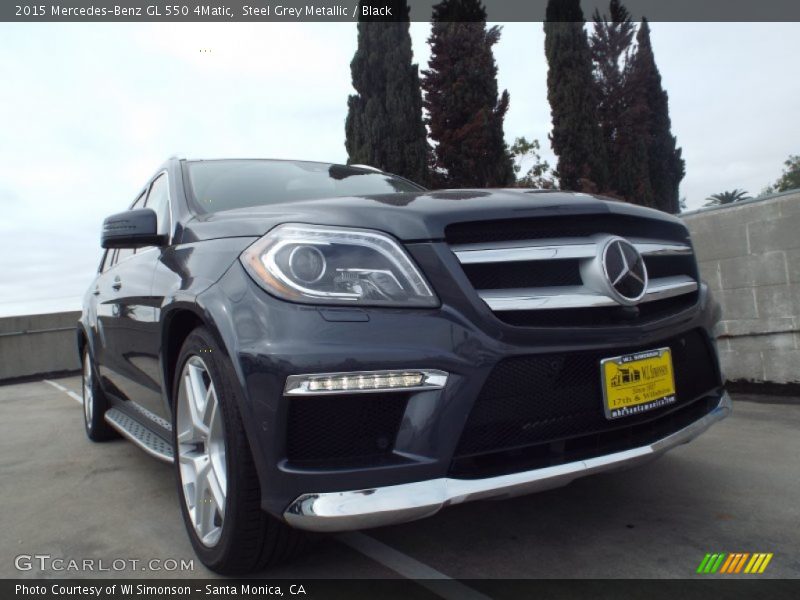 Steel Grey Metallic / Black 2015 Mercedes-Benz GL 550 4Matic