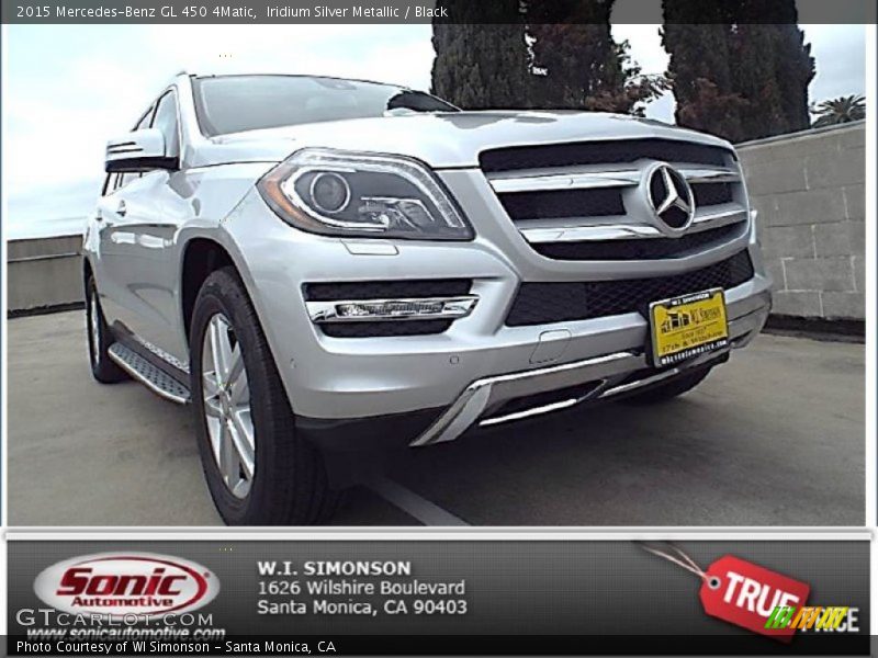 Iridium Silver Metallic / Black 2015 Mercedes-Benz GL 450 4Matic