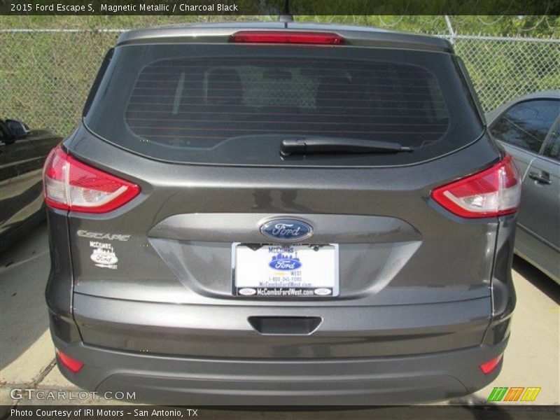 Magnetic Metallic / Charcoal Black 2015 Ford Escape S