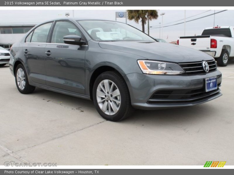 Platinum Gray Metallic / Titan Black 2015 Volkswagen Jetta SE Sedan