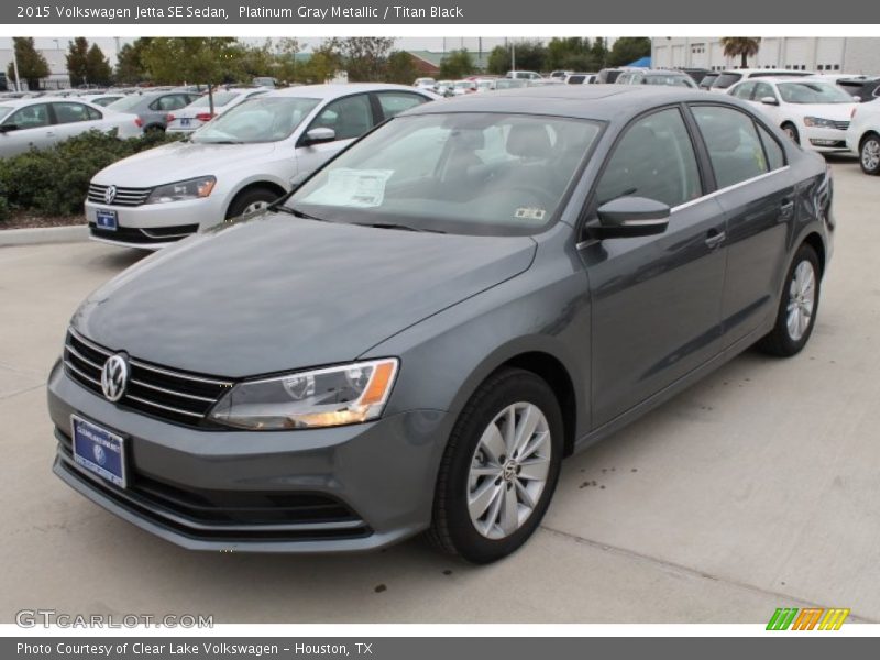 Platinum Gray Metallic / Titan Black 2015 Volkswagen Jetta SE Sedan