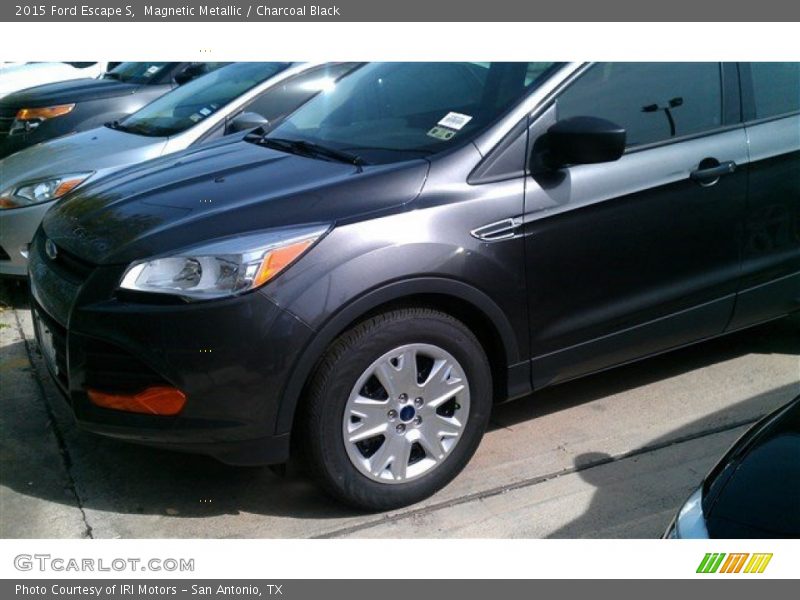 Magnetic Metallic / Charcoal Black 2015 Ford Escape S
