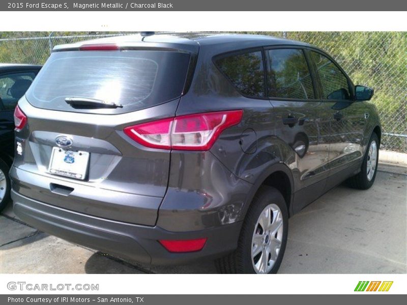 Magnetic Metallic / Charcoal Black 2015 Ford Escape S