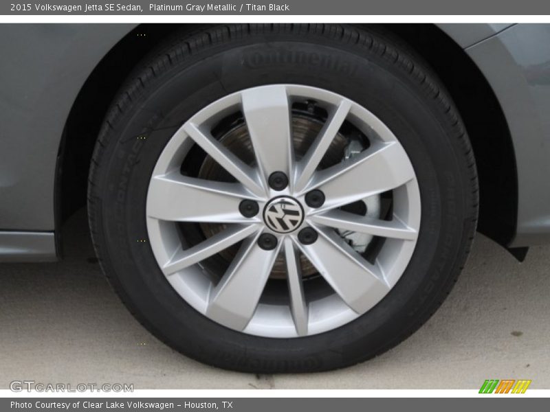 Platinum Gray Metallic / Titan Black 2015 Volkswagen Jetta SE Sedan