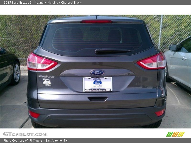 Magnetic Metallic / Charcoal Black 2015 Ford Escape S
