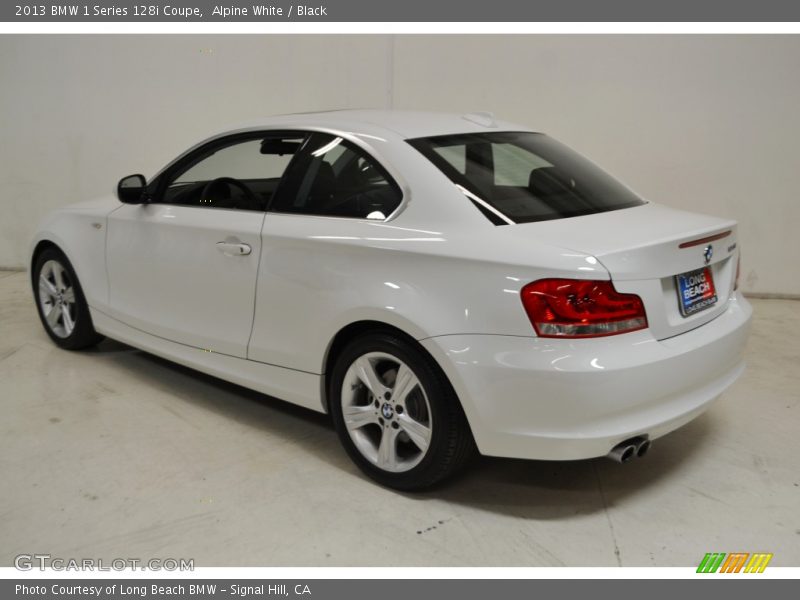 Alpine White / Black 2013 BMW 1 Series 128i Coupe