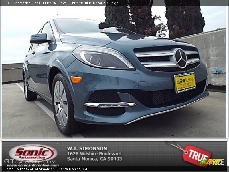 Universe Blue Metallic / Beige 2014 Mercedes-Benz B Electric Drive