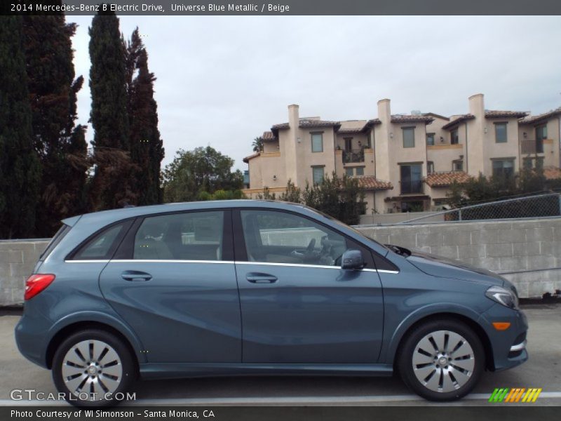 Universe Blue Metallic / Beige 2014 Mercedes-Benz B Electric Drive
