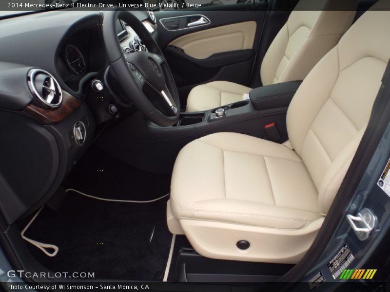 Universe Blue Metallic / Beige 2014 Mercedes-Benz B Electric Drive