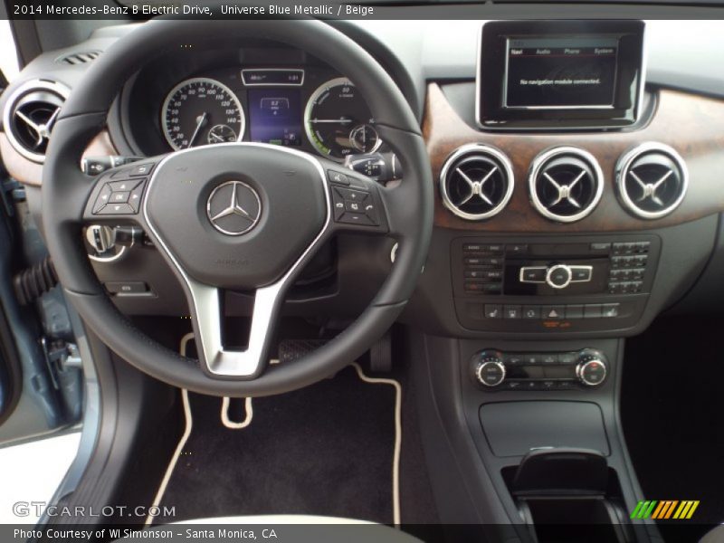 Universe Blue Metallic / Beige 2014 Mercedes-Benz B Electric Drive