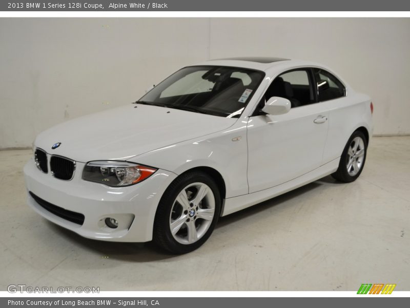 Alpine White / Black 2013 BMW 1 Series 128i Coupe