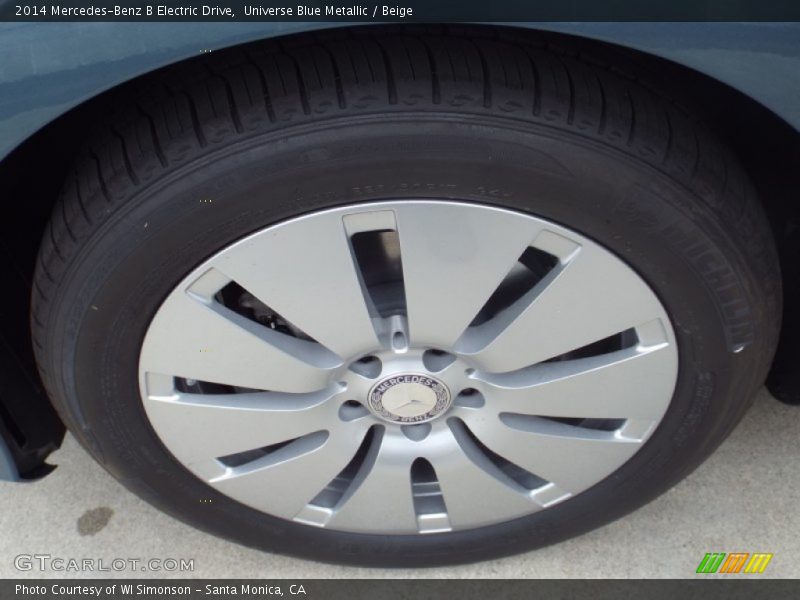 Universe Blue Metallic / Beige 2014 Mercedes-Benz B Electric Drive