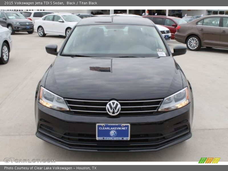 Black / Titan Black 2015 Volkswagen Jetta TDI S Sedan