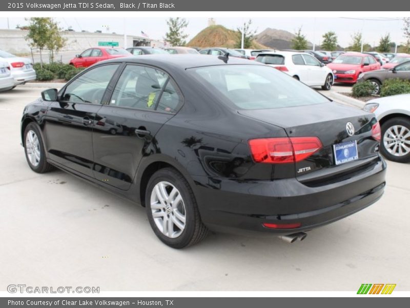 Black / Titan Black 2015 Volkswagen Jetta TDI S Sedan