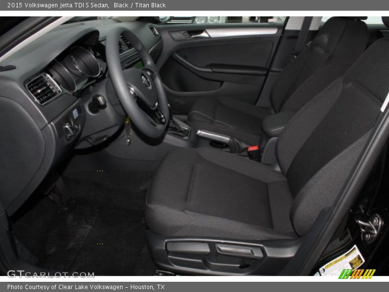 Black / Titan Black 2015 Volkswagen Jetta TDI S Sedan
