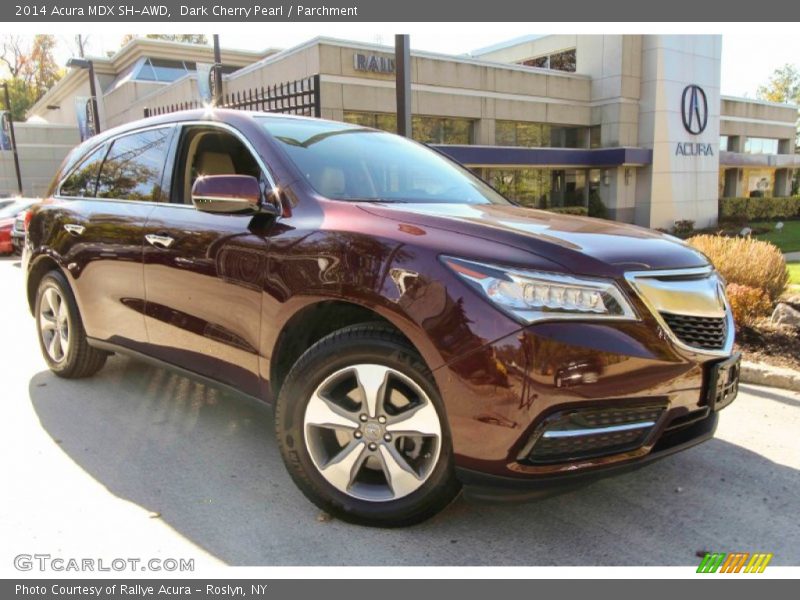 Dark Cherry Pearl / Parchment 2014 Acura MDX SH-AWD