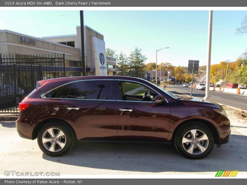 Dark Cherry Pearl / Parchment 2014 Acura MDX SH-AWD