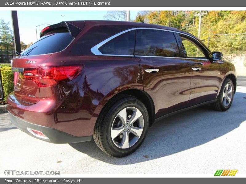 Dark Cherry Pearl / Parchment 2014 Acura MDX SH-AWD