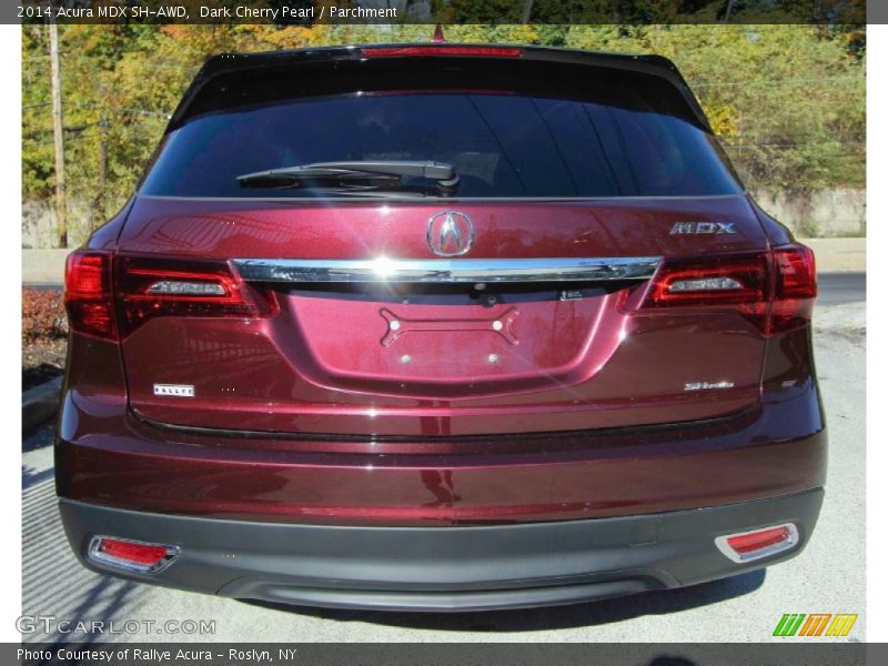 Dark Cherry Pearl / Parchment 2014 Acura MDX SH-AWD