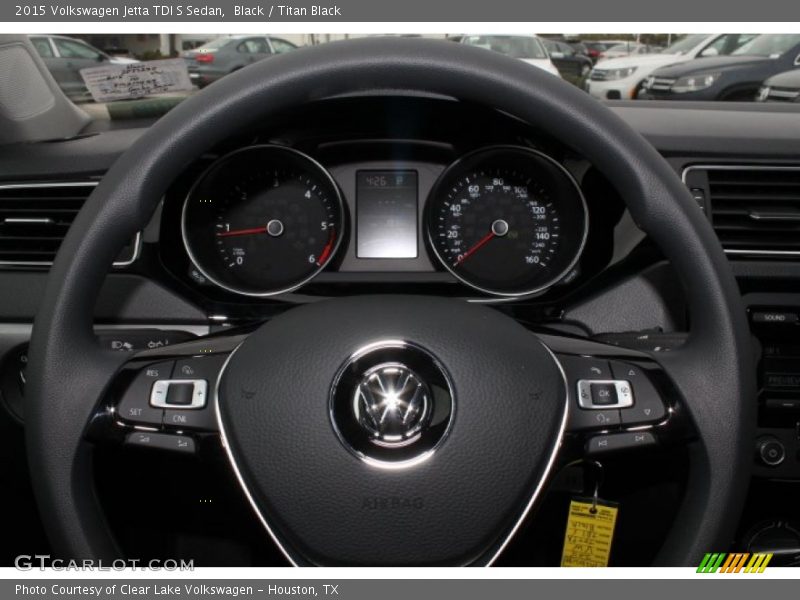 Black / Titan Black 2015 Volkswagen Jetta TDI S Sedan