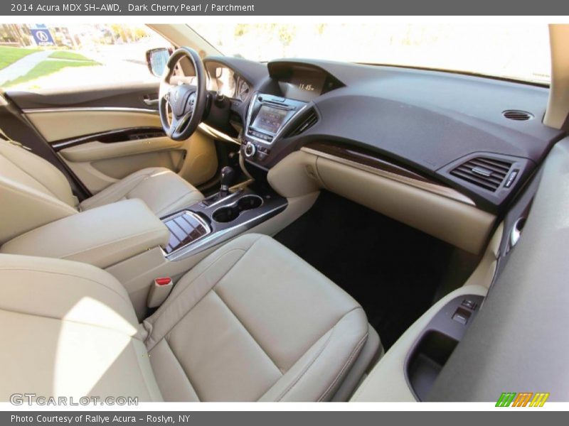 Dark Cherry Pearl / Parchment 2014 Acura MDX SH-AWD