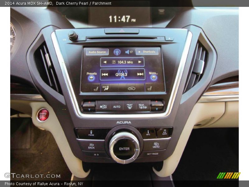 Dark Cherry Pearl / Parchment 2014 Acura MDX SH-AWD