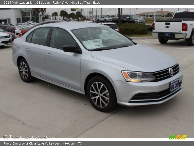 Reflex Silver Metallic / Titan Black 2015 Volkswagen Jetta SE Sedan